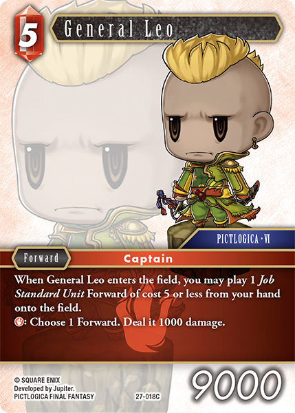 General Leo - Journey of Discovery FF TCG spoiler