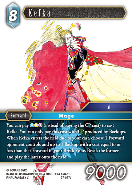 Kefka - Journey of Discovery FF TCG spoiler