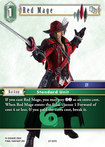 Red Mage - Journey of Discovery FF TCG spoiler