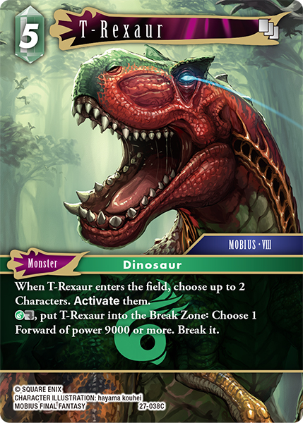 T-Rexaur - Journey of Discovery FF TCG spoiler