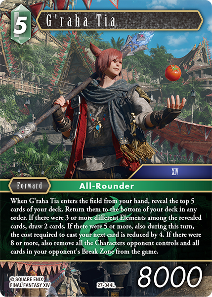 G'raha Tia - Journey of Discovery FF TCG spoiler