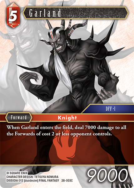 Garland - Dreamlike Oceans FF TCG spoiler
