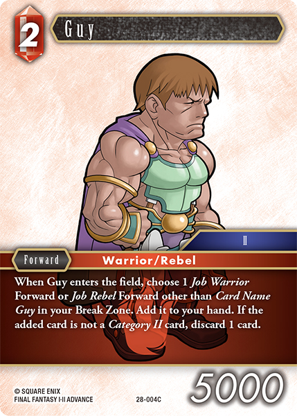 Guy - Dreamlike Oceans FF TCG spoiler