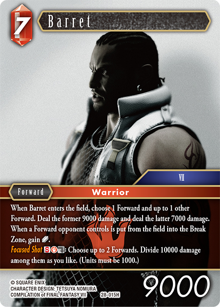Barret - Dreamlike Oceans FF TCG spoiler