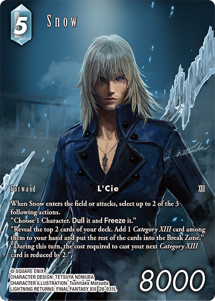 Snow - Dreamlike Oceans FF TCG spoiler